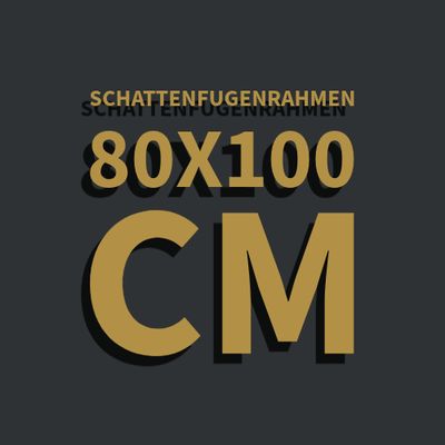 Schattenfugenrahmen 80x100 cm