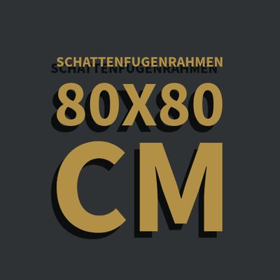 Schattenfugenrahmen 80x80 cm
