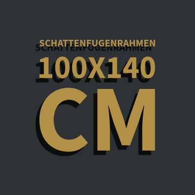 Schattenfugenrahmen 100x140 cm