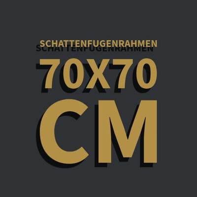 Schattenfugenrahmen 70x70 cm