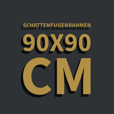 Schattenfugenrahmen 90x90 cm