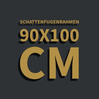 Schattenfugenrahmen 90x100 cm