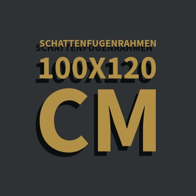 Schattenfugenrahmen 100x120 cm