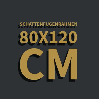 Schattenfugenrahmen 80x120 cm
