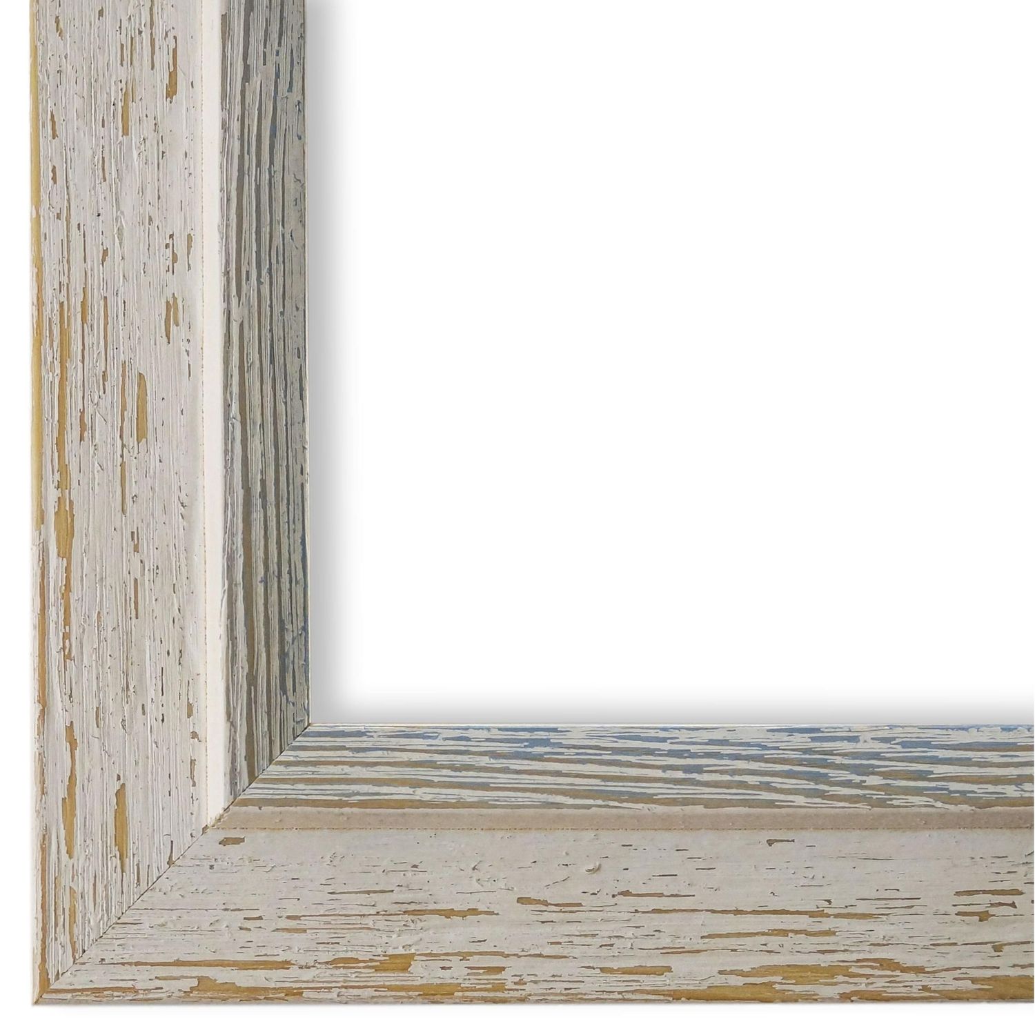 Bilderrahmen Schwabach Weiß Beige Blau 40x50 cm