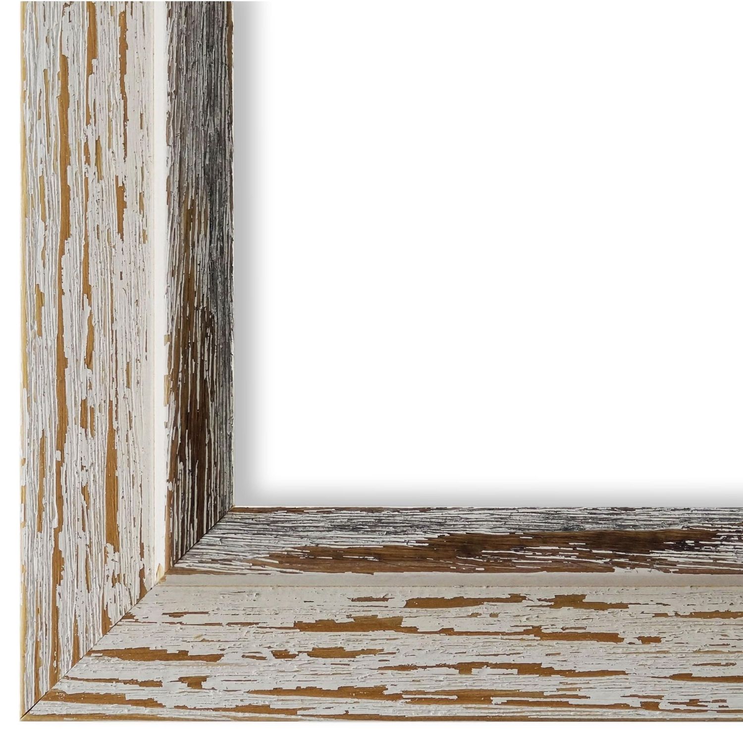 Bilderrahmen Schwabach Weiß Beige Braun 30x40 cm