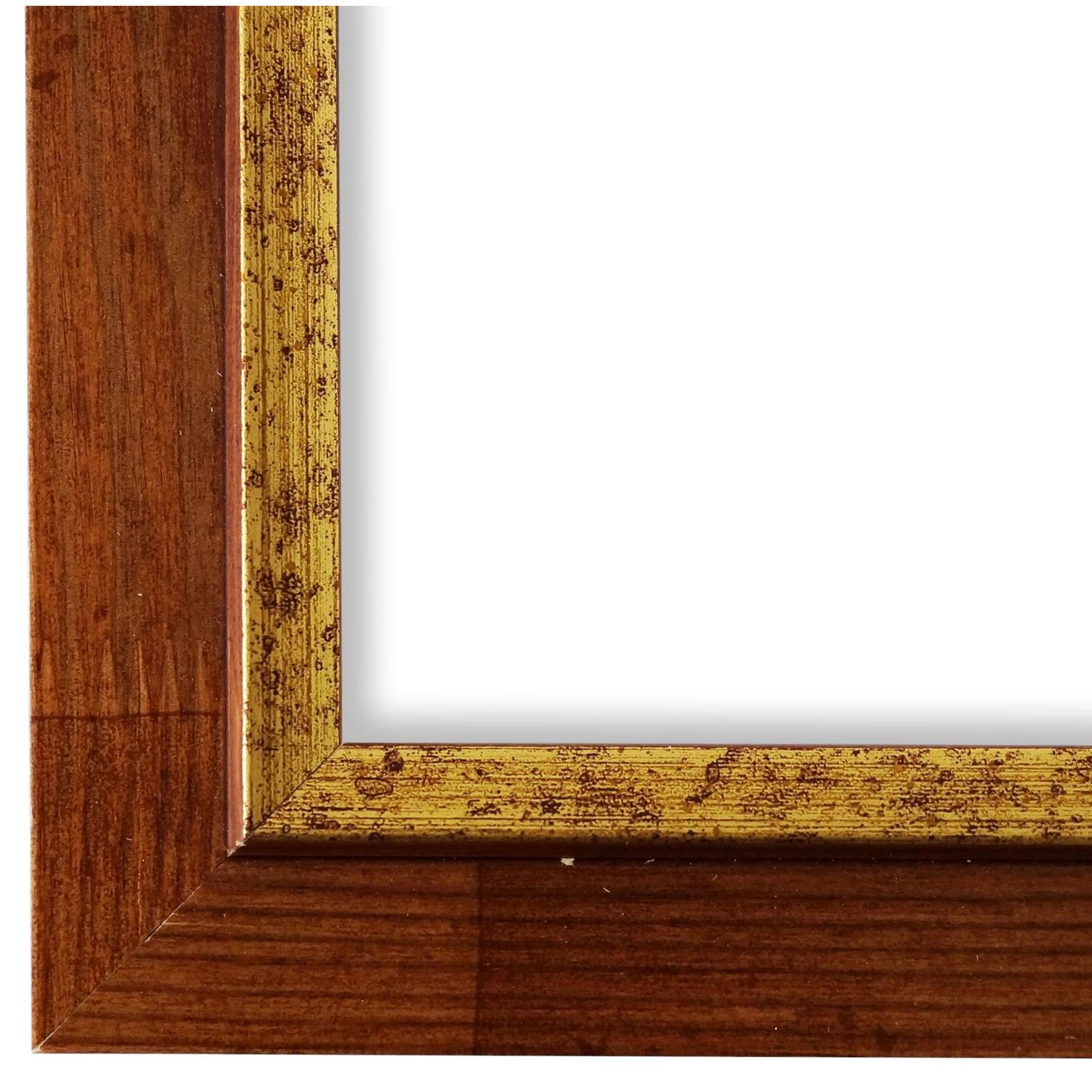 Bilderrahmen Schwabach Hell-Braun Gold 40x60 cm