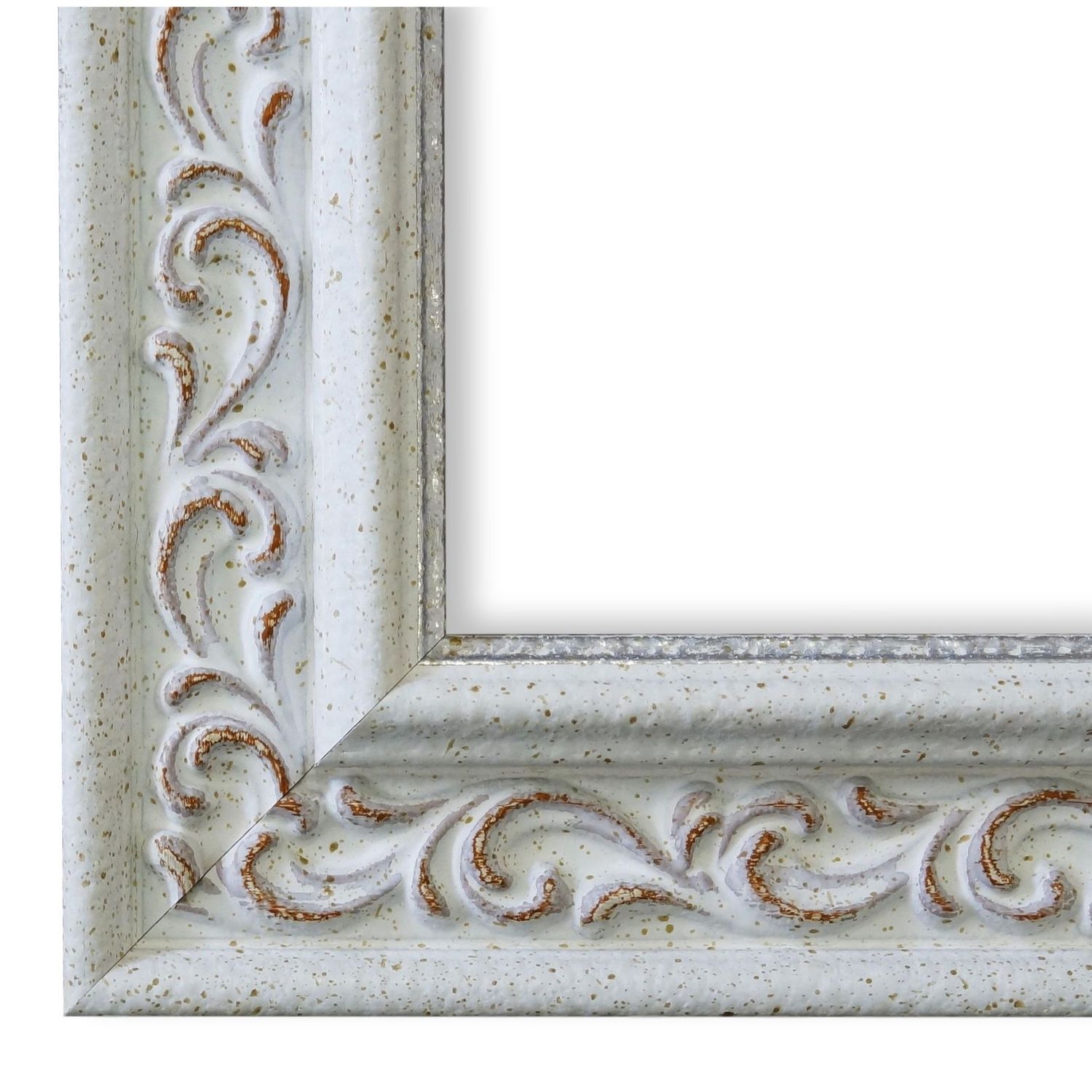 Bilderrahmen Neumarkt Weiß Braun Beige 80x120 cm