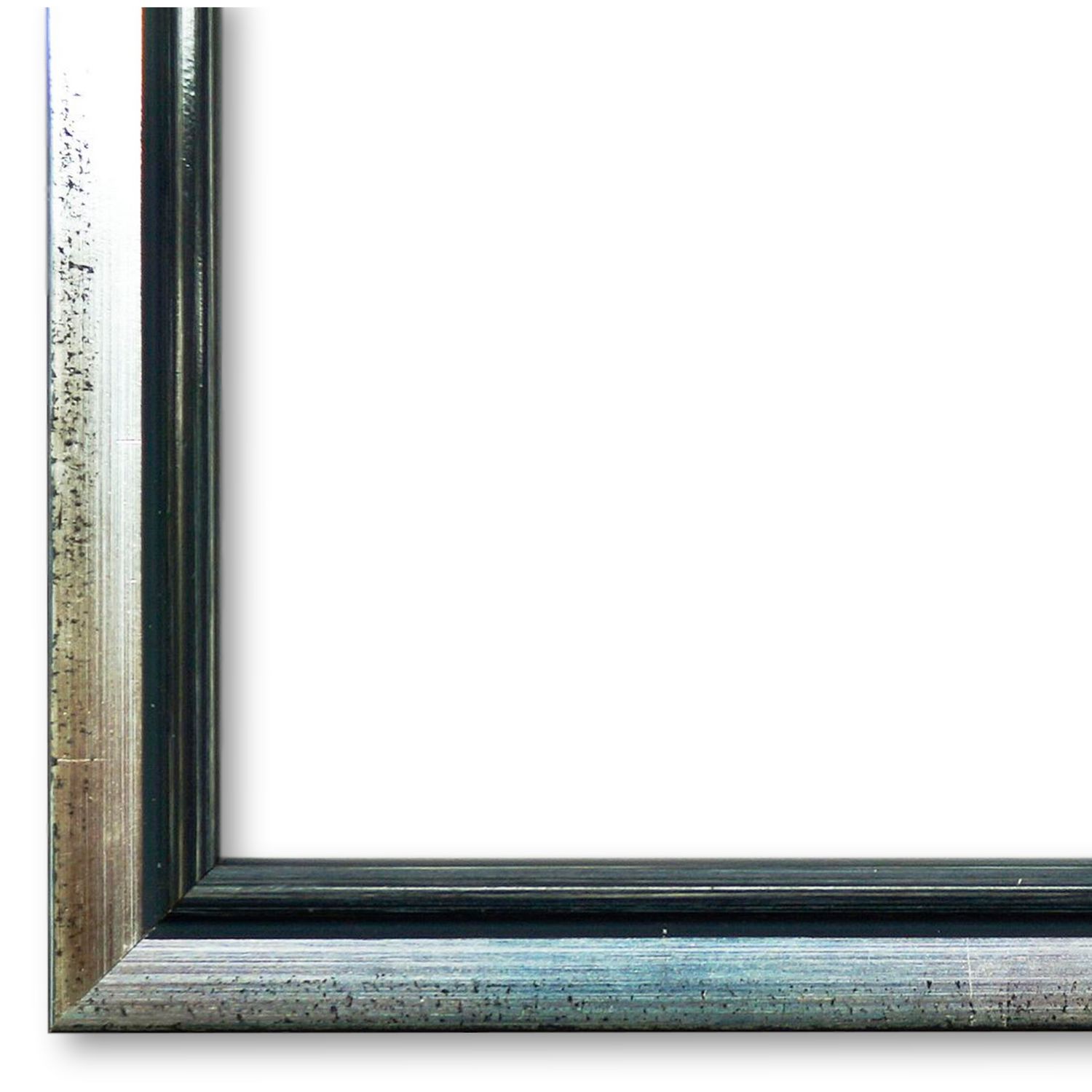 Bilderrahmen Aschaffenburg Echt-Silber Grau 13x18 cm