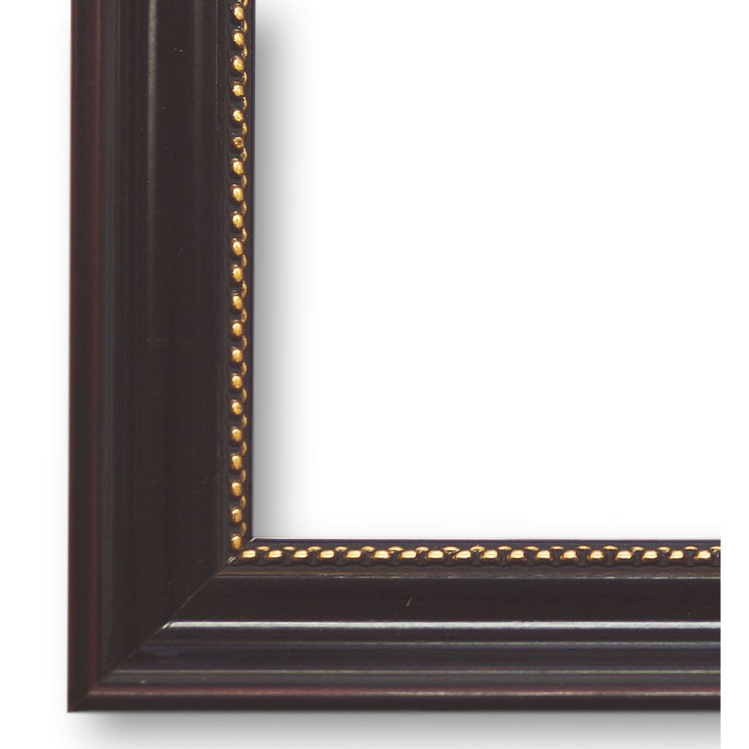 Bilderrahmen mit Museumsglas Aichach schwarz gold DIN A2 cm