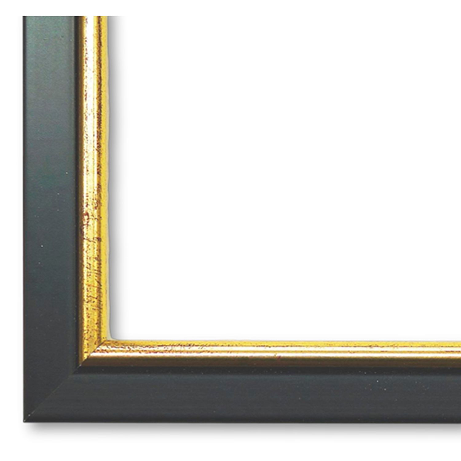Bilderrahmen mit Museumsglas Aschaffenburg schwarz gold 13x18 cm
