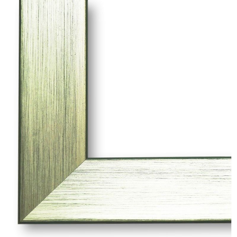 Bilderrahmen mit Museumsglas Füssen silber grün DIN A3 cm Bilderrahmen mit Museumsglas Füssen silber grün DIN A3 cm