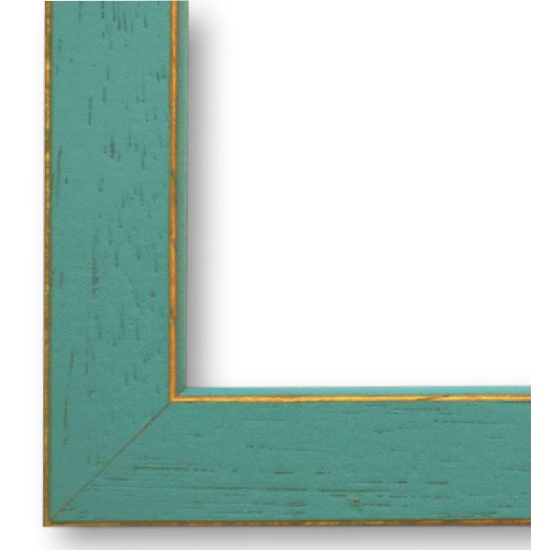 Bilderrahmen mit Museumsglas 18x24 cm türkis grün modern vintage Holz Bamberg Bilderrahmen mit Museumsglas 18x24 cm türkis grün modern vintage Holz Bamberg