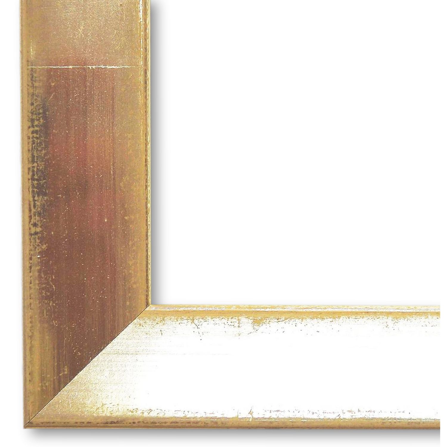 Bilderrahmen mit Museumsglas Füssen Echt-Silber weiß DIN A2 cm