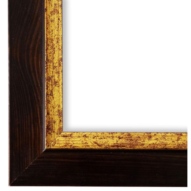 Bilderrahmen mit Museumsglas Schwabach Dunkel-Braun Gold 24x30 cm Bilderrahmen mit Museumsglas Schwabach Dunkel-Braun Gold 24x30 cm