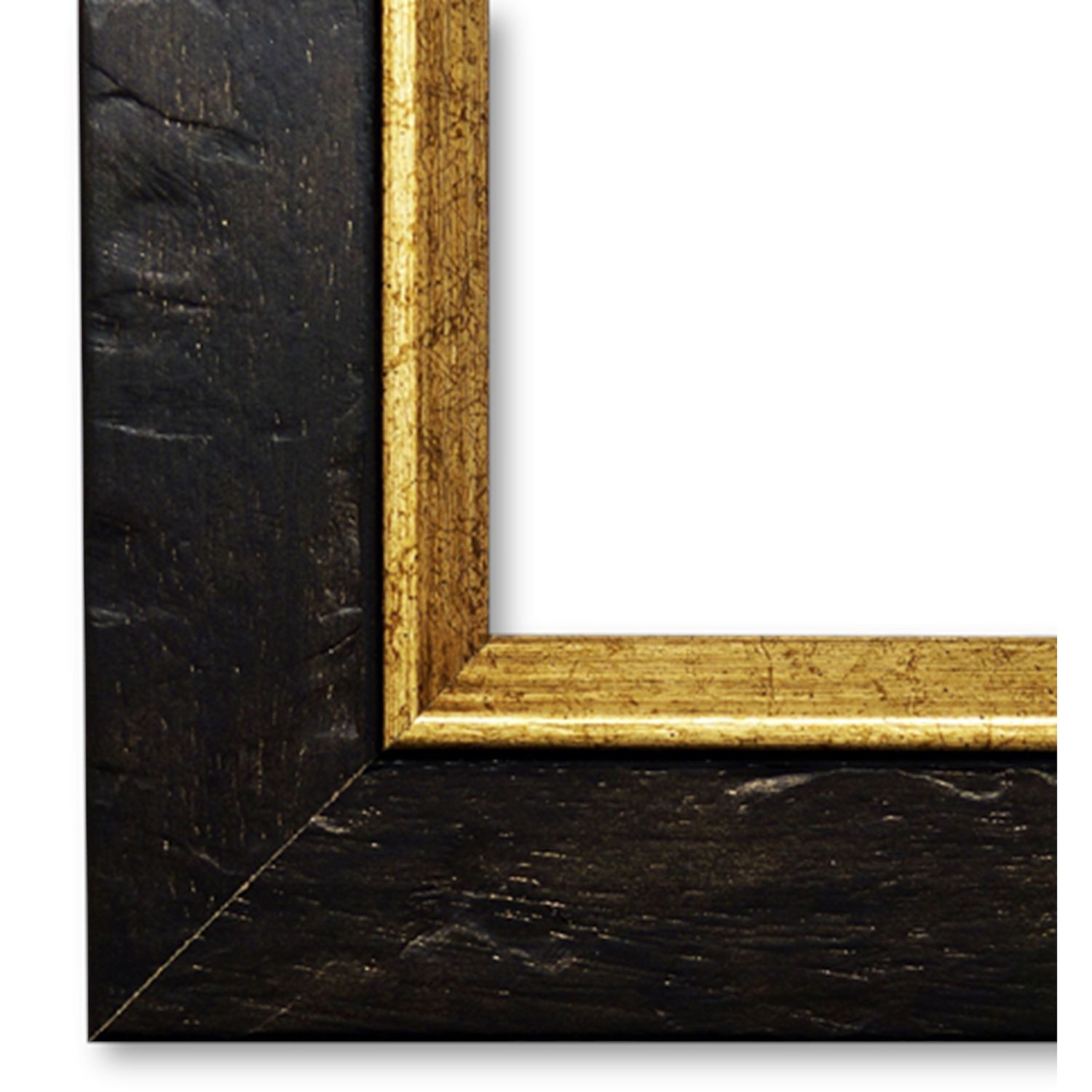 Bilderrahmen mit Museumsglas Ludwigsstadt Braun Gold 100x140 cm