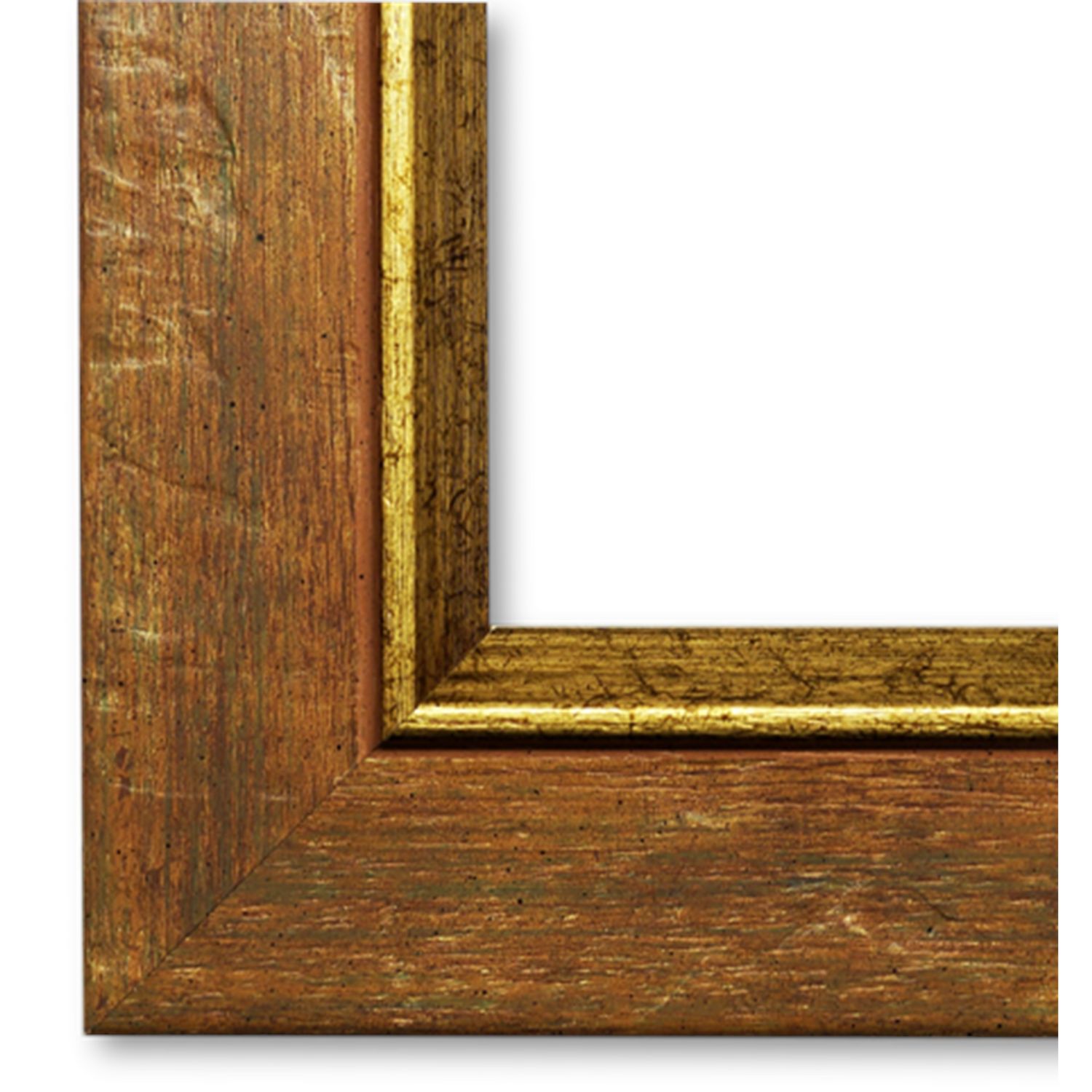 Bilderrahmen mit Museumsglas Ludwigsstadt Braun Gold 40x60 cm