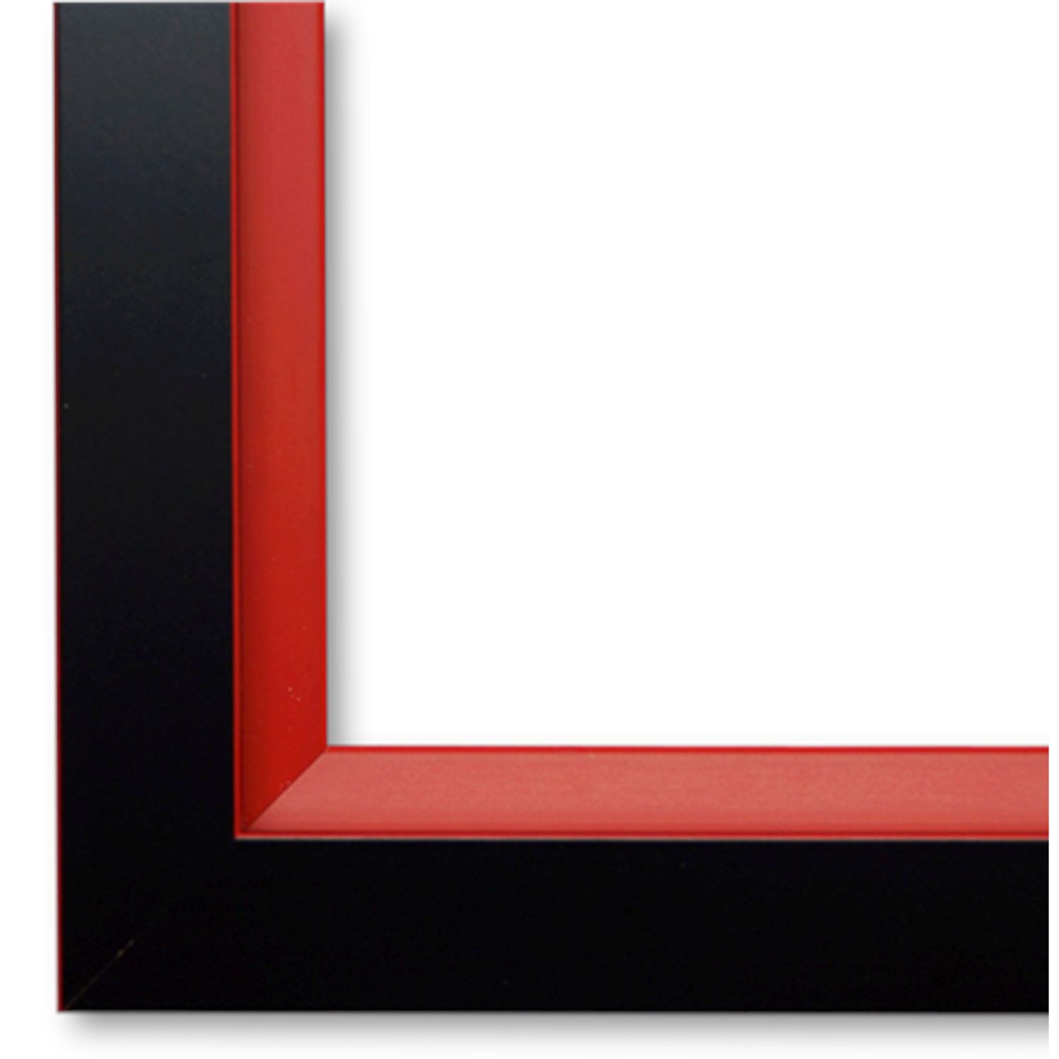 Bilderrahmen mit Museumsglas Herzogenaurach Schwarz Rot 61x91,5 cm