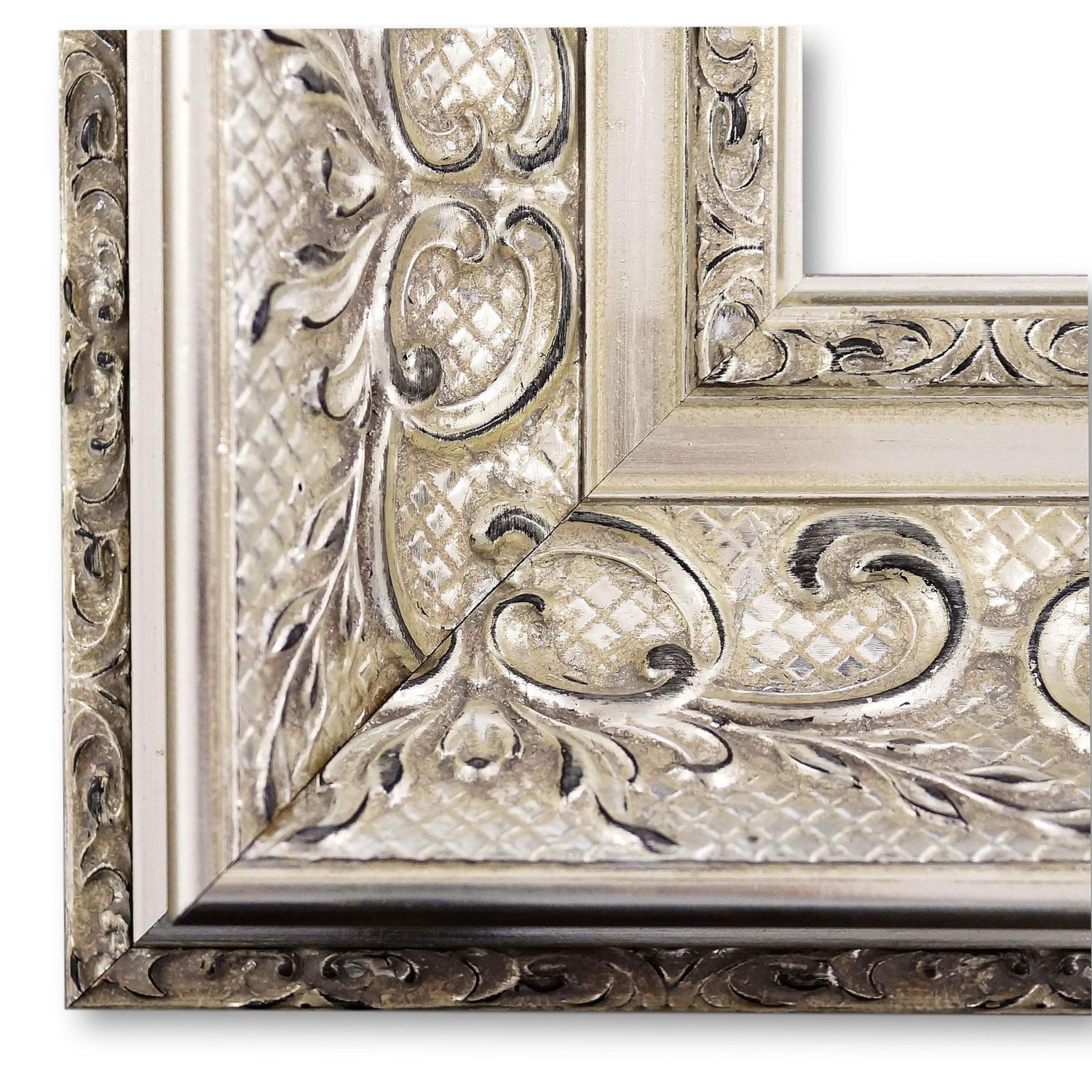 Bilderrahmen mit Museumsglas Volkach Silber DIN A2 cm