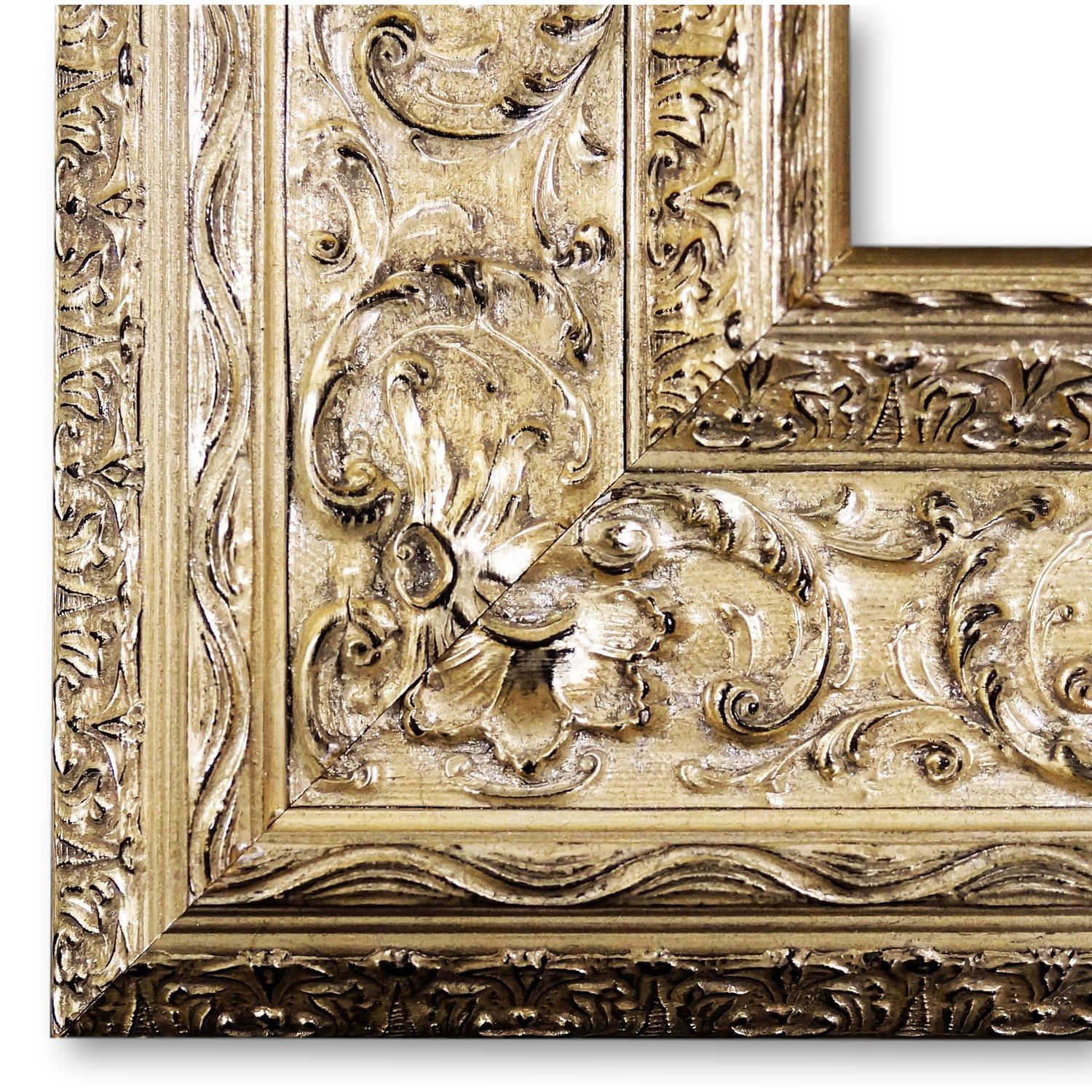 Bilderrahmen mit Museumsglas Stadtsteinach Silber 61x91,5 cm