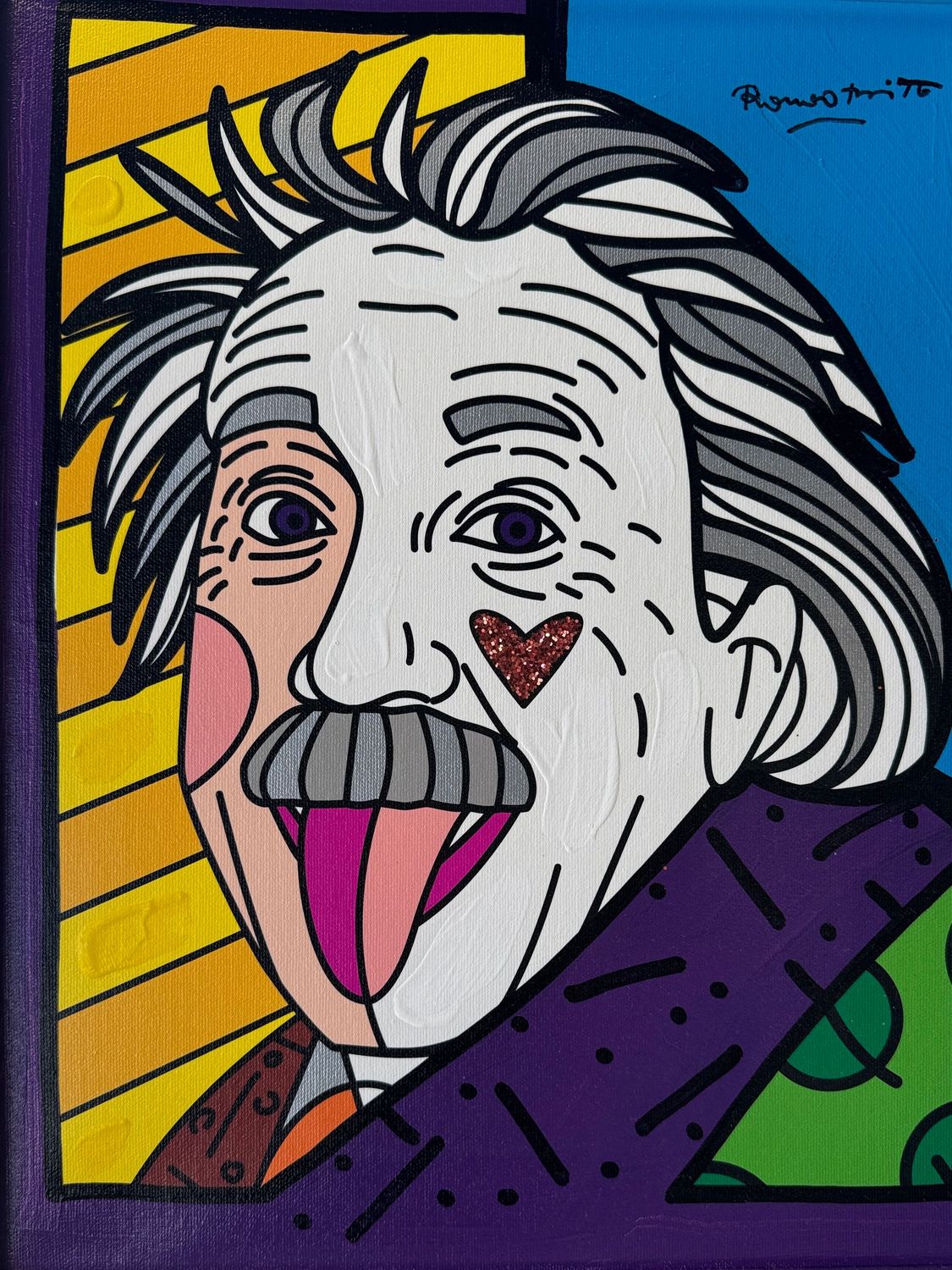 Romero Britto - Albert Einstein