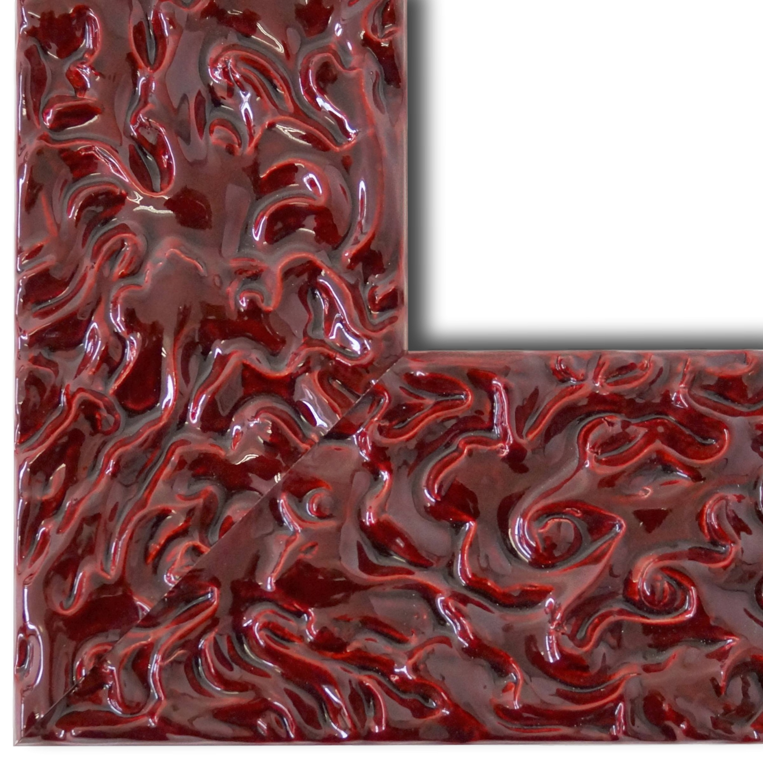 Wandspiegel Bozen Rot Lack 70x140 cm