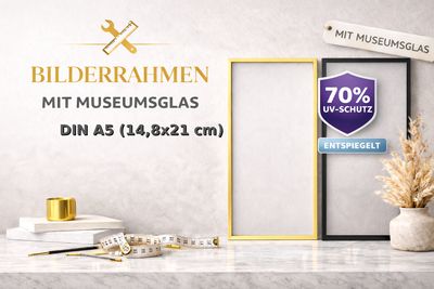 Bilderrahmen Museumsglas DIN A5
