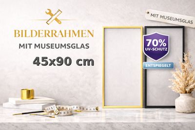 Bilderrahmen Museumsglas 45x90 cm