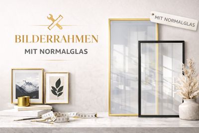 Bilderrahmen mit Normalglas