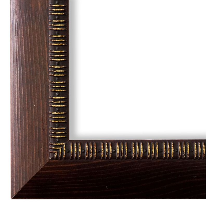 Bilderrahmen Alfeld vintage retro antik in Braun gold 20x20 cm mit Plexiglas
