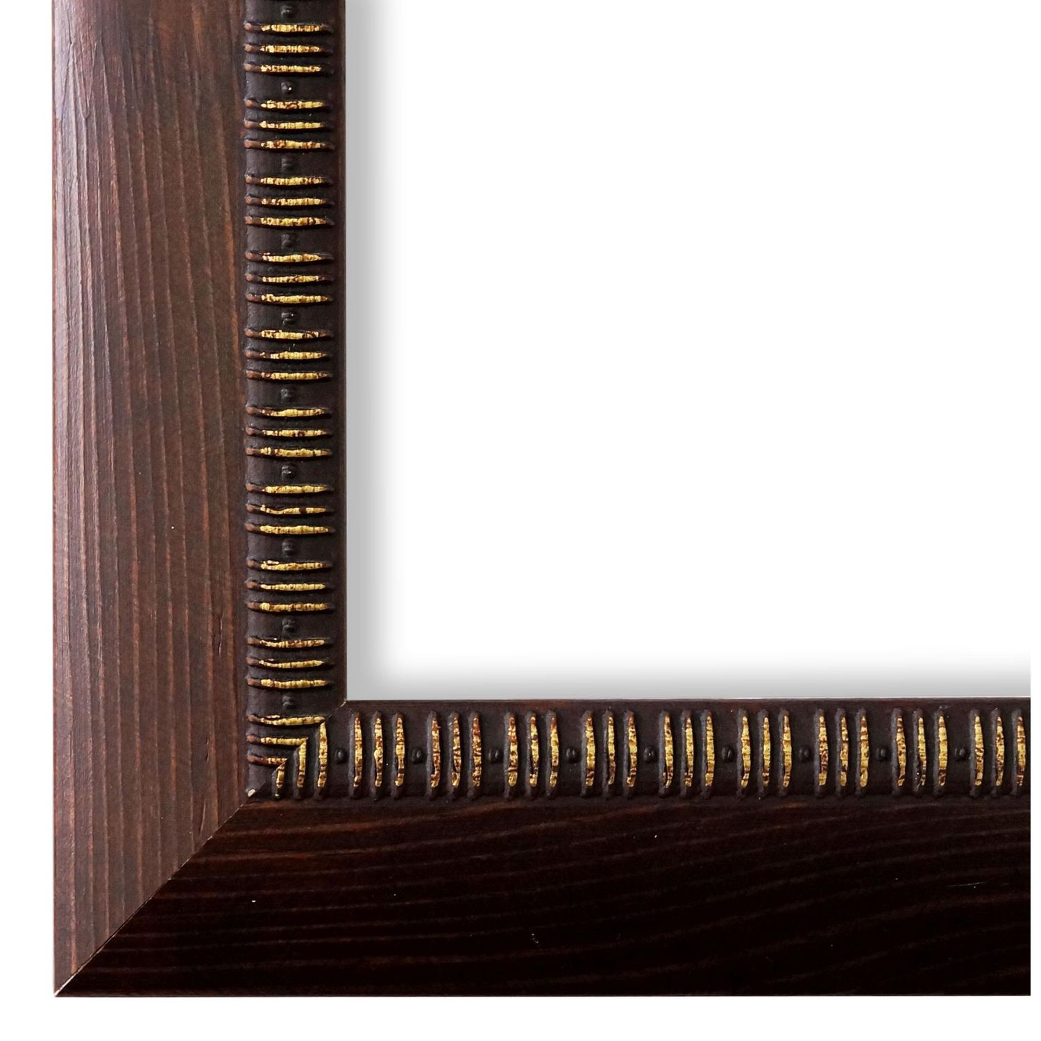 Bilderrahmen Alfeld vintage retro antik in Braun gold 40x60 cm mit Normalglas