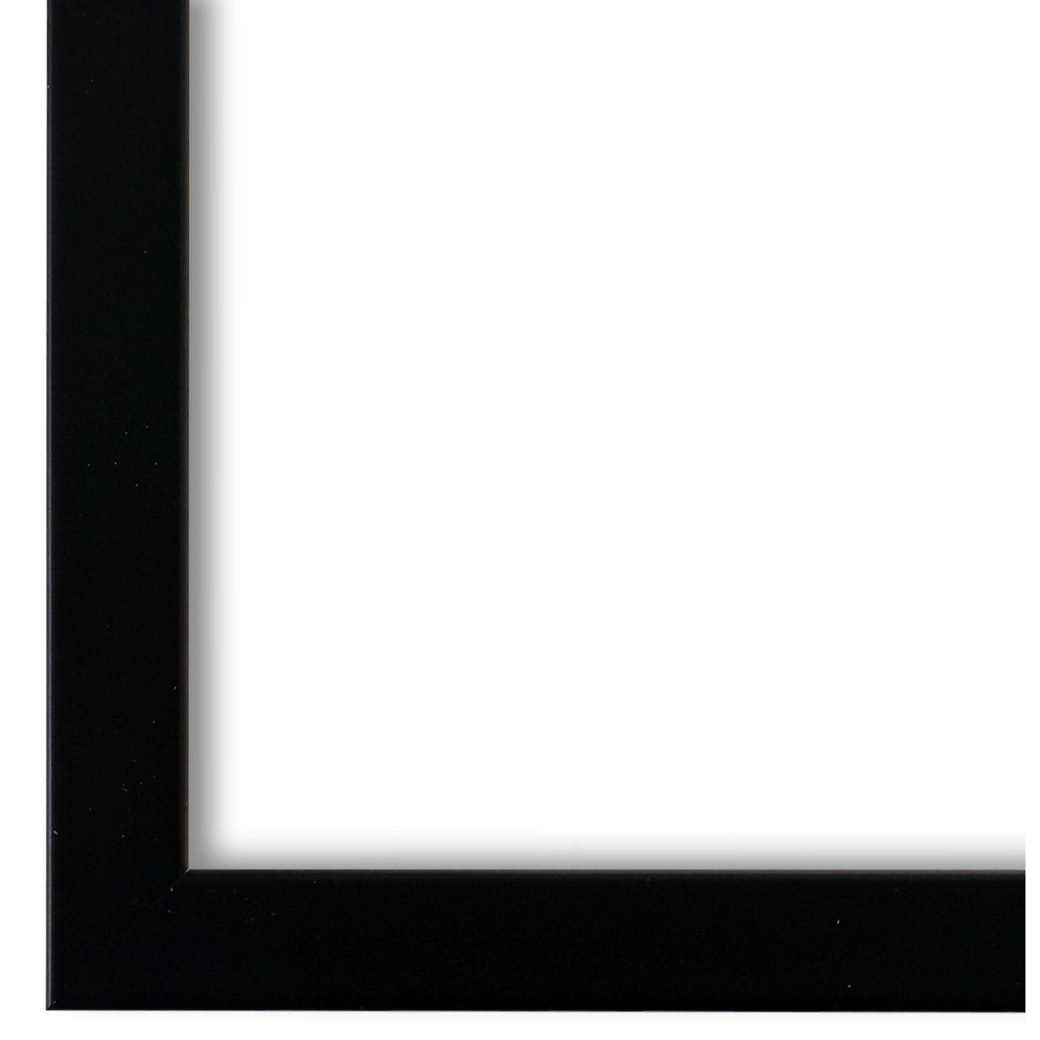 Bilderrahmen Asti modern retro in Schwarz 18x24 cm mit Museumsglas