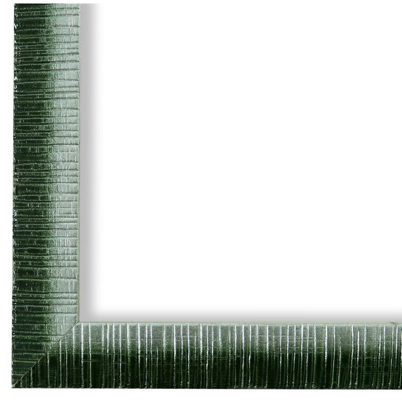 Bilderrahmen Sorrento vintage shabby landhaus in Grün Silber 50x60 cm mit Museumsglas