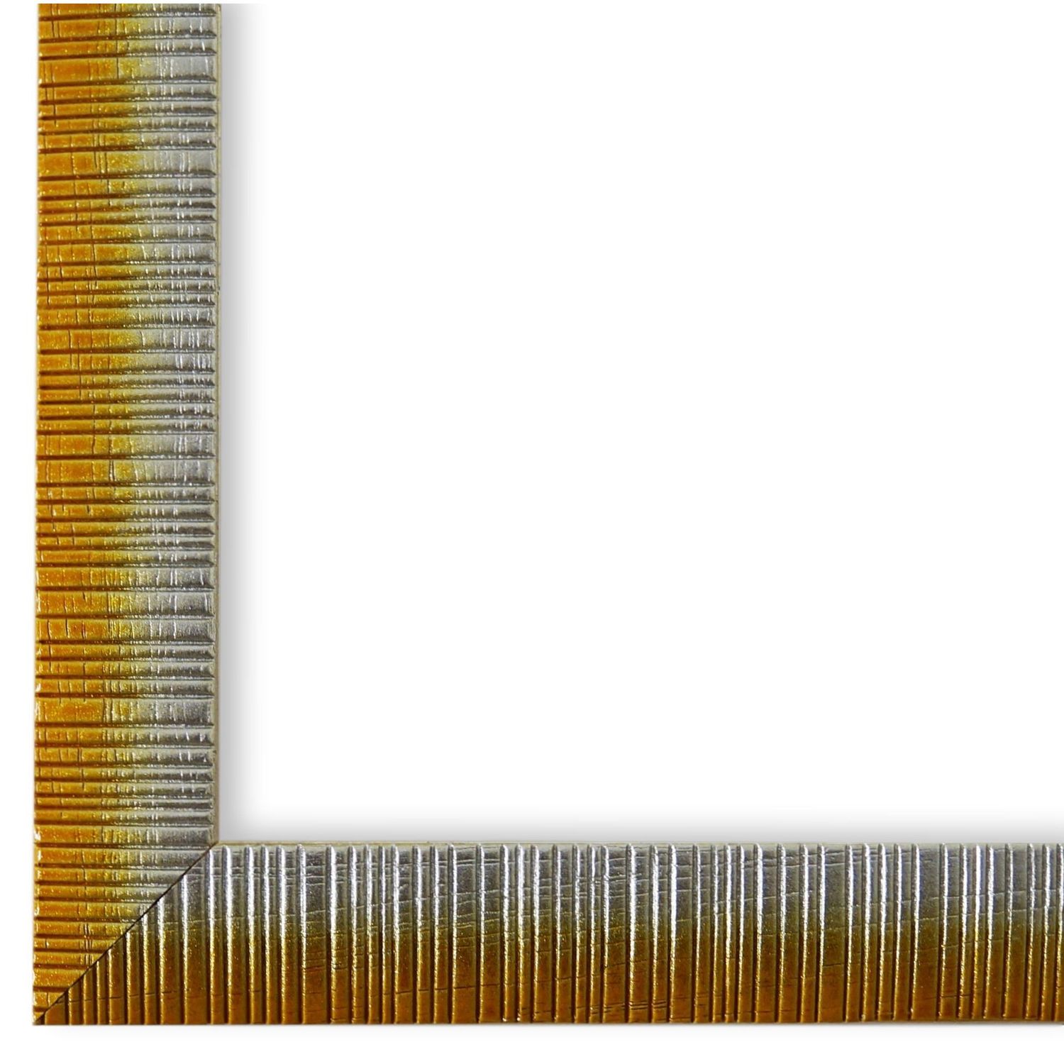 Bilderrahmen Sorrento vintage shabby landhaus in Gelb Silber 40x60 cm mit Normalglas