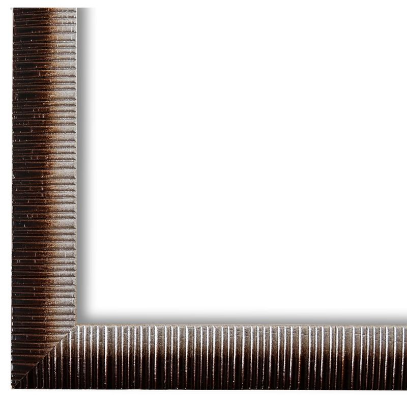 Bilderrahmen Sorrento vintage shabby landhaus in Braun Silber 30x40 cm mit Museumsglas