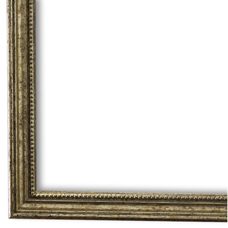 Bilderrahmen Empoli antik vintage verziert in Silber 20x20 cm mit Plexiglas