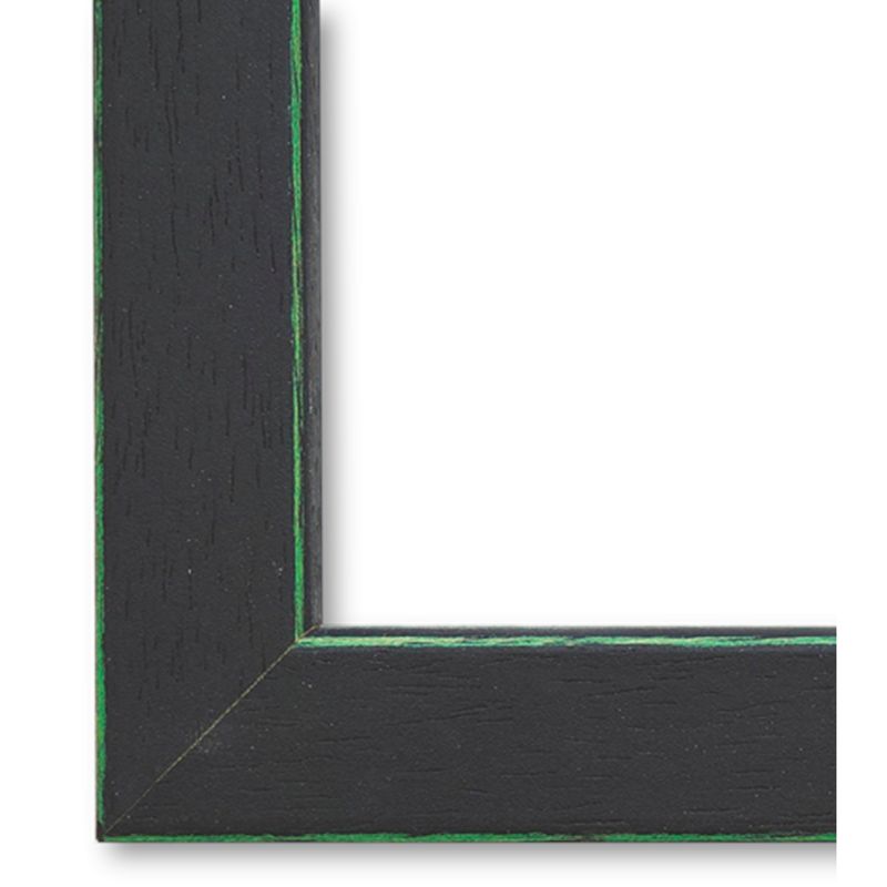 Bilderrahmen Bamberg vintage shabby retro in Schwarz Grün 10x15 cm mit Museumsglas