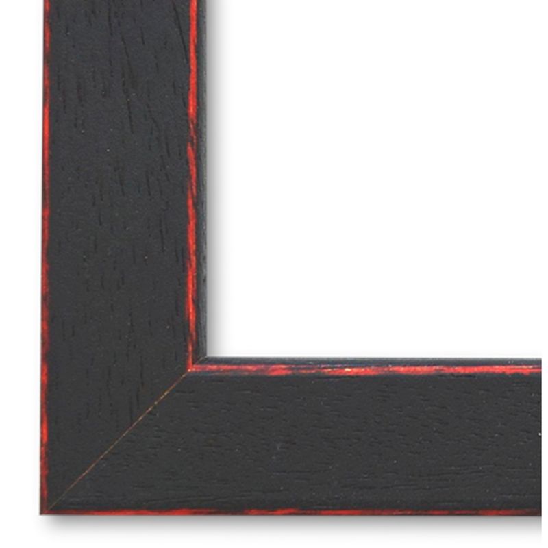 Bilderrahmen Bamberg vintage shabby retro in Schwarz Rot 20x30 cm mit Normalglas