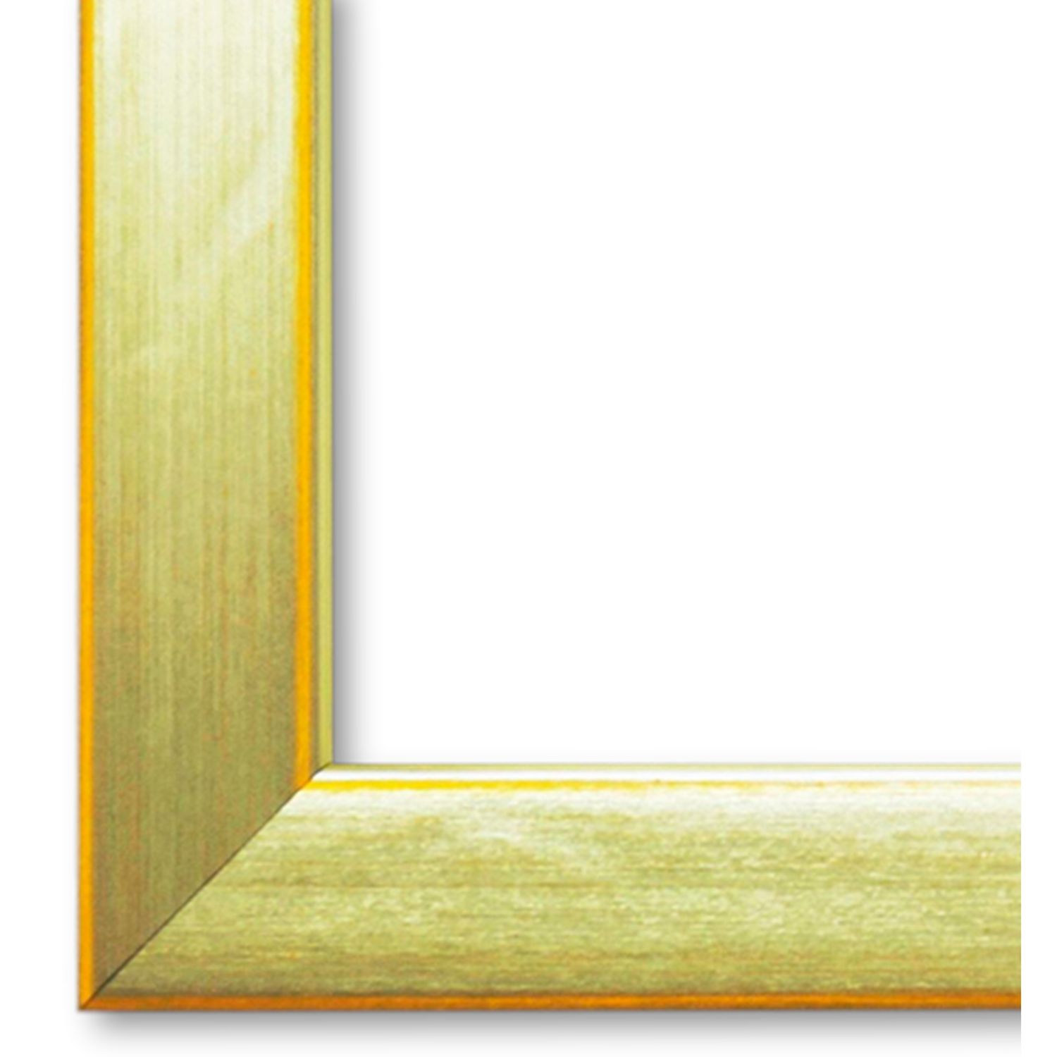 Bilderrahmen Bamberg vintage shabby retro in Silber Gelb DIN A2 ohne Glas