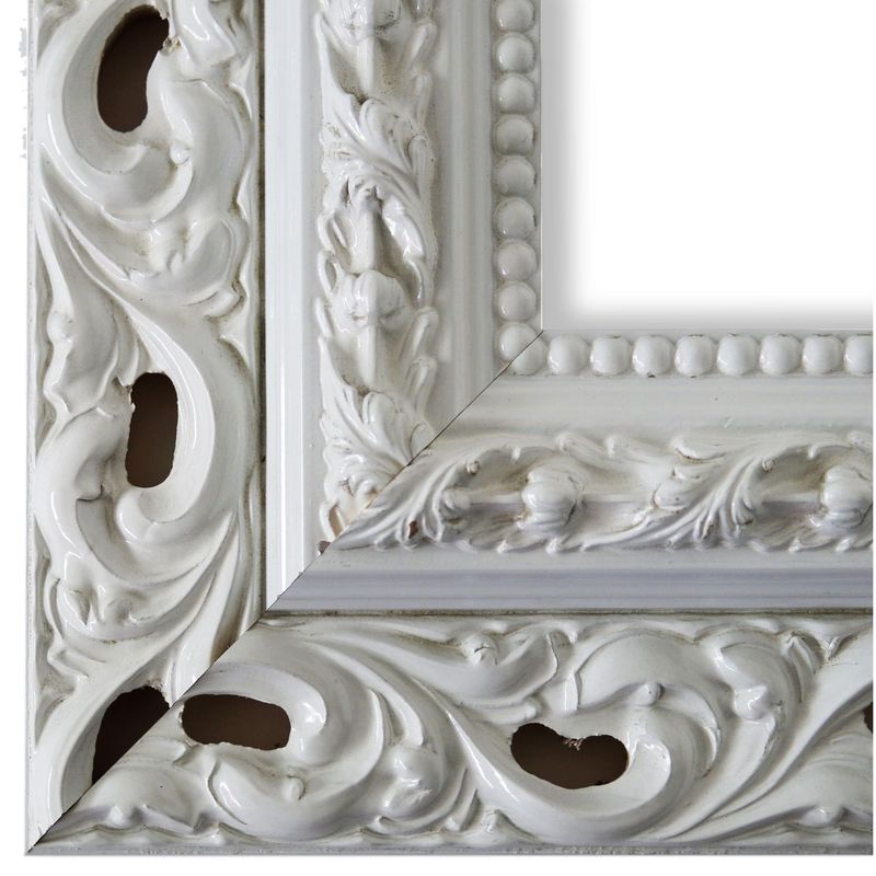 Bilderrahmen Salerno antik barock verziert in Weiß Lack 60x200 cm ohne Glas Bilderrahmen Salerno antik barock verziert in Weiß Lack 60x200 cm ohne Glas