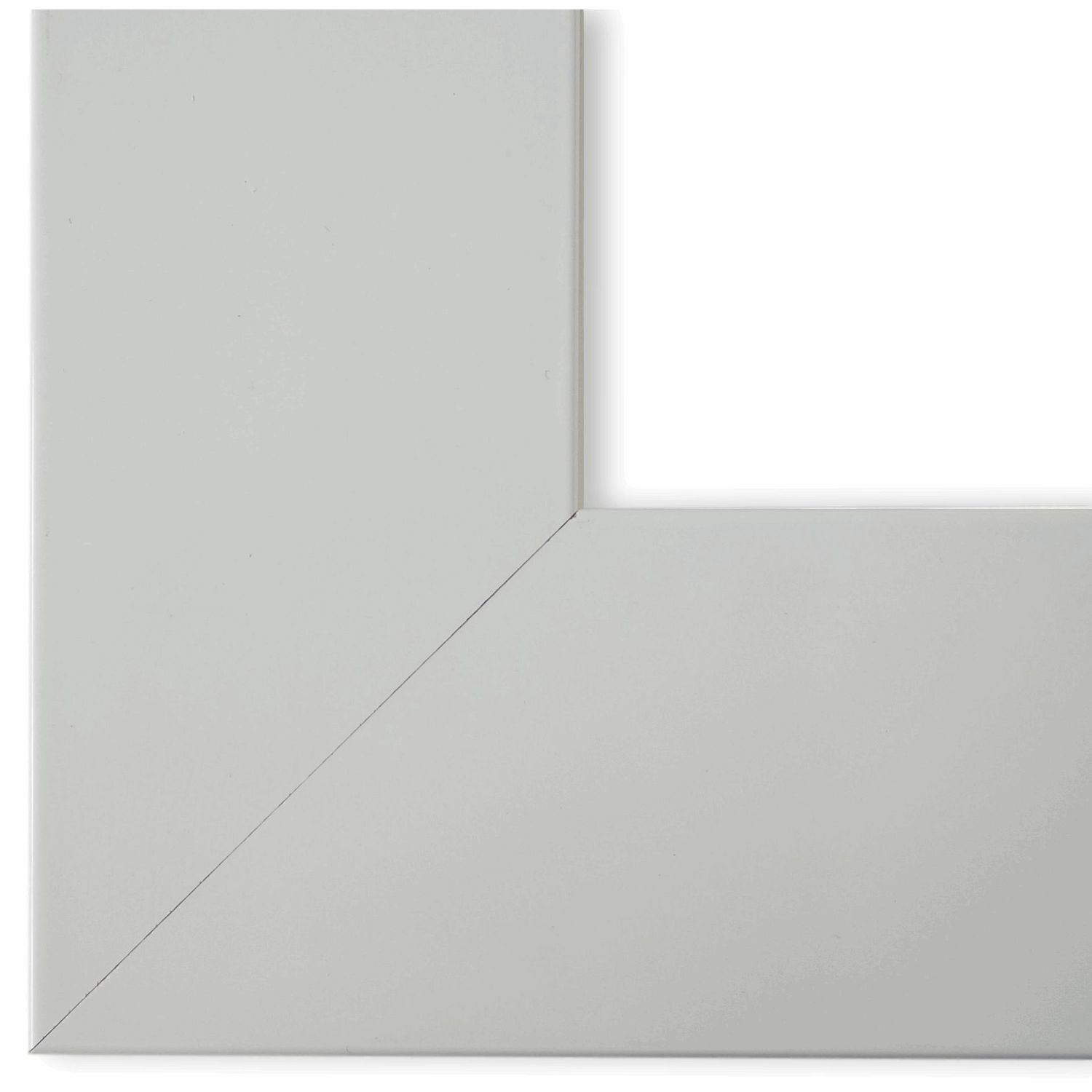 Bilderrahmen Novara modern schlicht in Weiß 50x60 cm ohne Glas