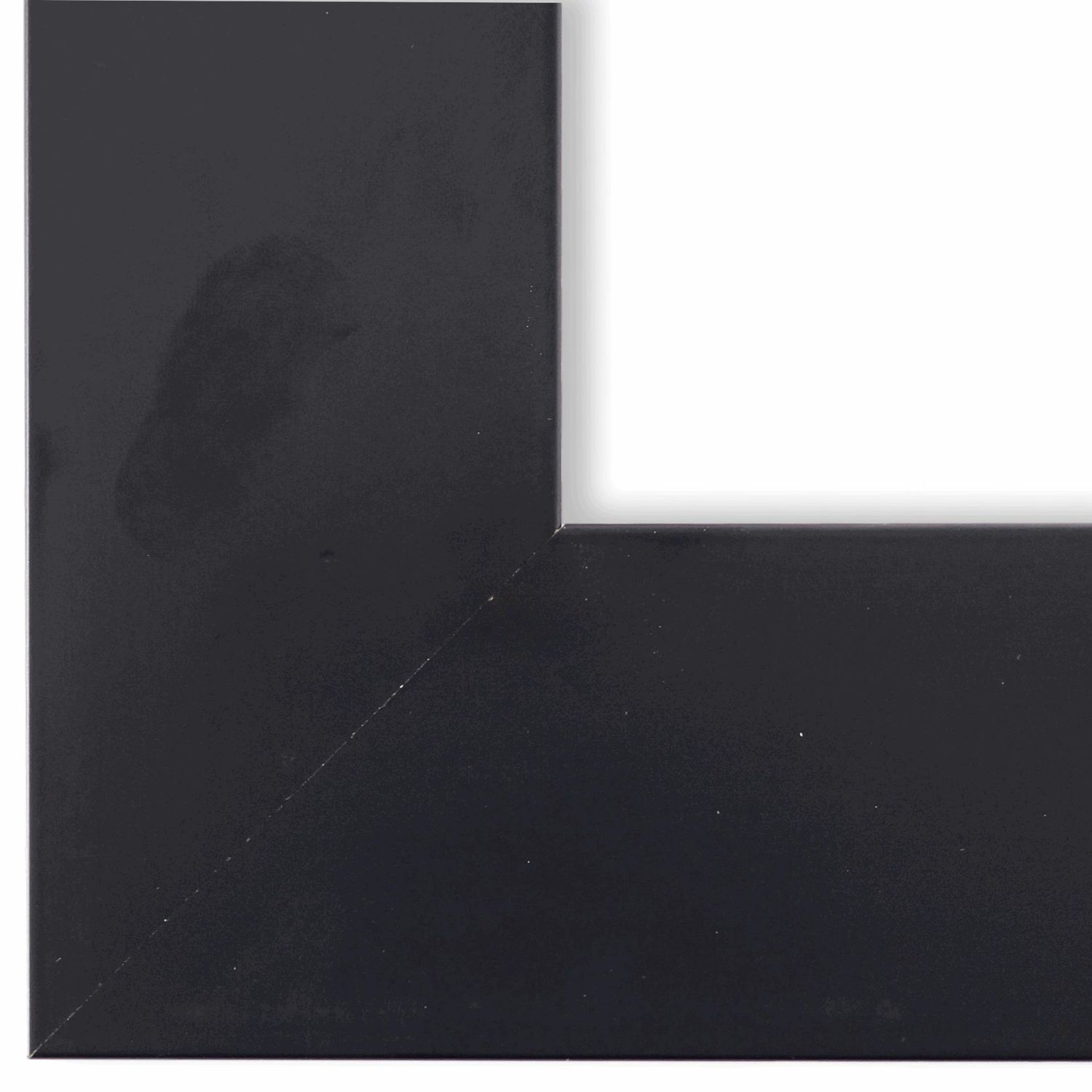 Bilderrahmen Novara modern schlicht in Schwarz 30x60 cm ohne Glas