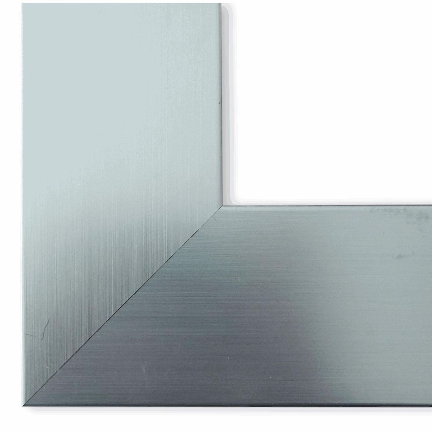 Bilderrahmen Novara modern schlicht in Silber 40x70 cm ohne Glas