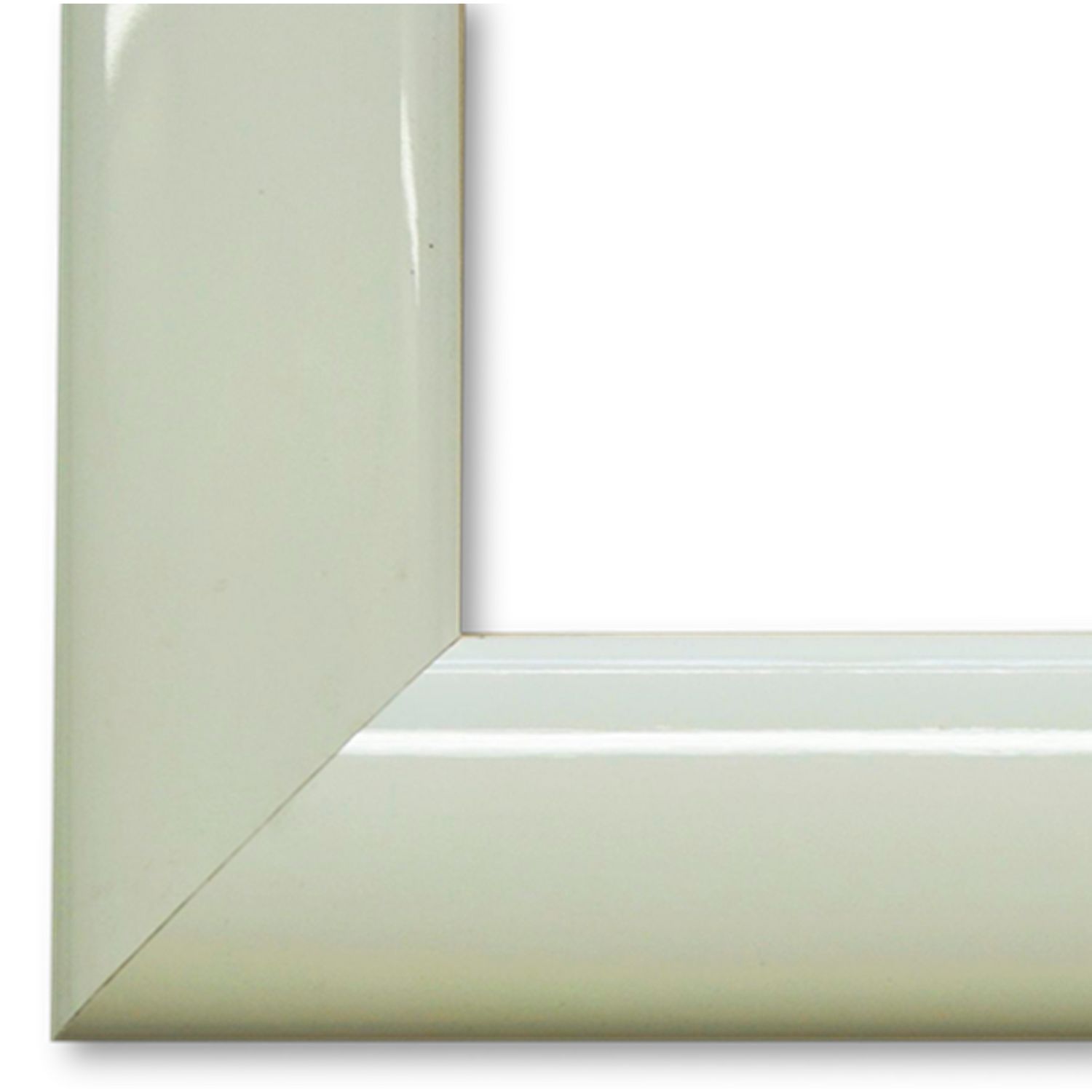 Bilderrahmen Augsburg retro vintage in Weiß Lack 60x170 cm ohne Glas