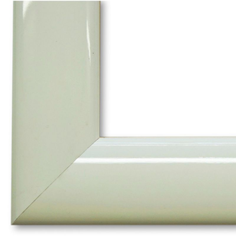 Bilderrahmen Augsburg retro vintage in Weiß Lack 45x60 cm mit Plexiglas