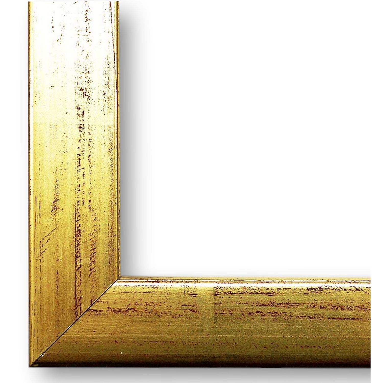 Bilderrahmen Erlangen modern retro in Gold 50x60 cm mit Normalglas