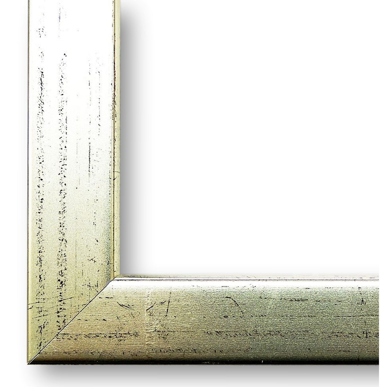 Bilderrahmen Erlangen modern retro in Silber 60x90 cm ohne Glas