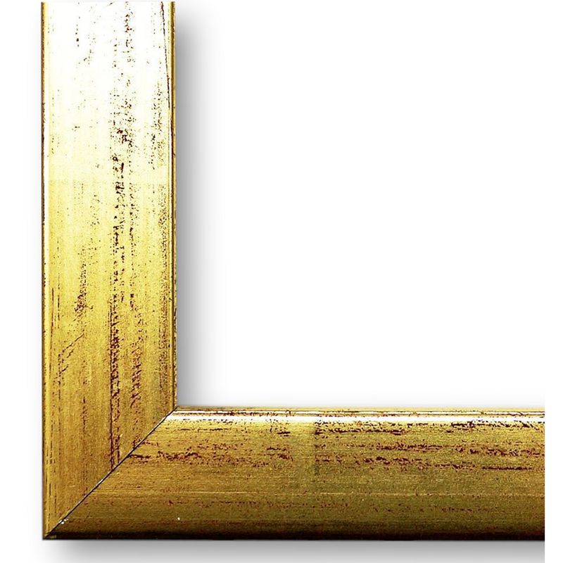Bilderrahmen Erlangen modern retro in Gold 40x70 cm mit Museumsglas