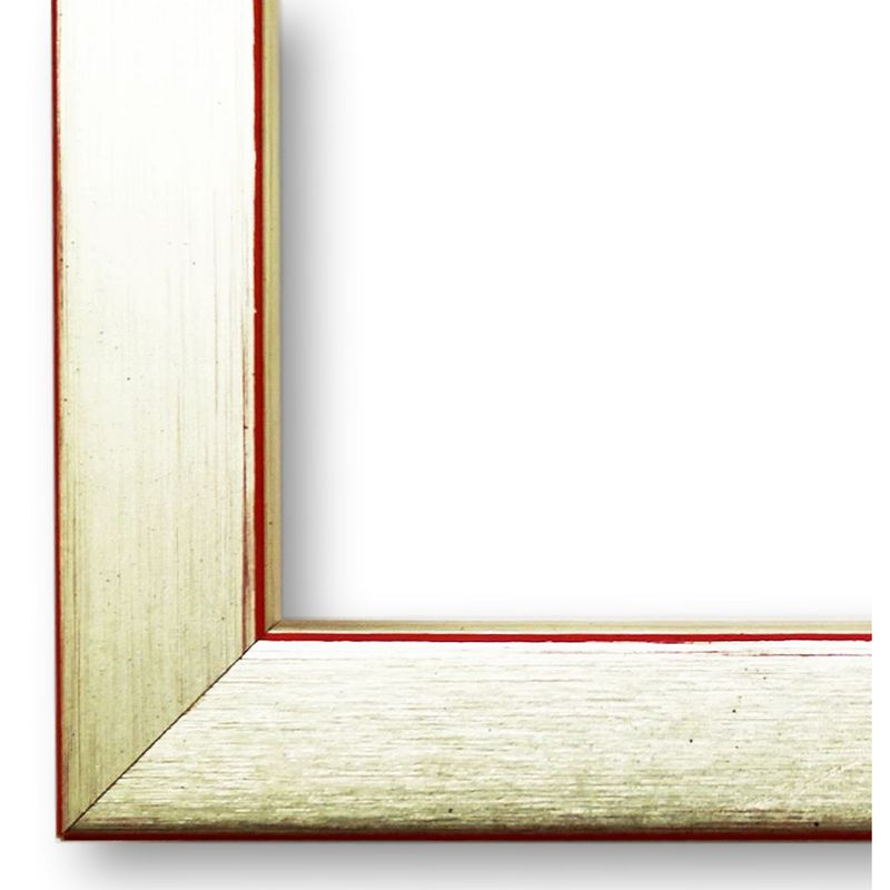 Bilderrahmen Erlangen modern retro in Silber Rot 60x100 cm ohne Glas Bilderrahmen Erlangen modern retro in Silber Rot 60x100 cm ohne Glas