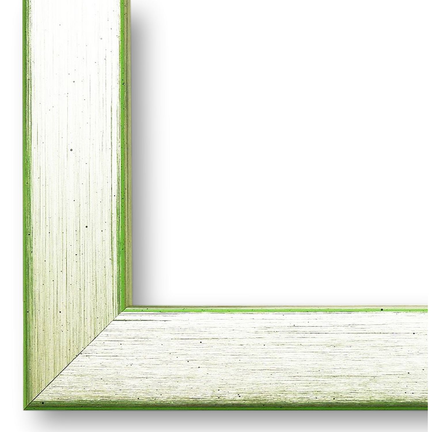 Bilderrahmen Erlangen modern retro in Silber Grün 20x20 cm ohne Glas
